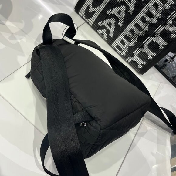 MARC JACOBS Nylon Jumbled Logo Small Backpack Black 4S4HBP002H02 main image 4